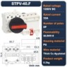 Comutator izolator DC fotovoltaic STPV-40.F, 4 Poli, 32A, 1200V DC, montaj sina DIN pentru panouri solare